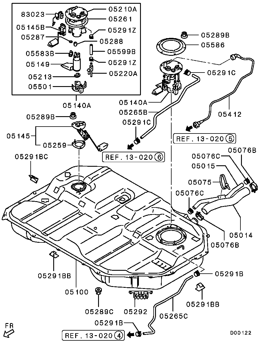 Mitsubishi MN158345 - Polttoainesuodatin inparts.fi