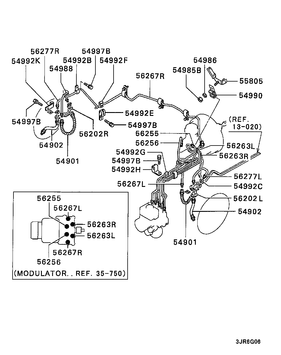 Mitsubishi MB857573 - Jarruletku inparts.fi