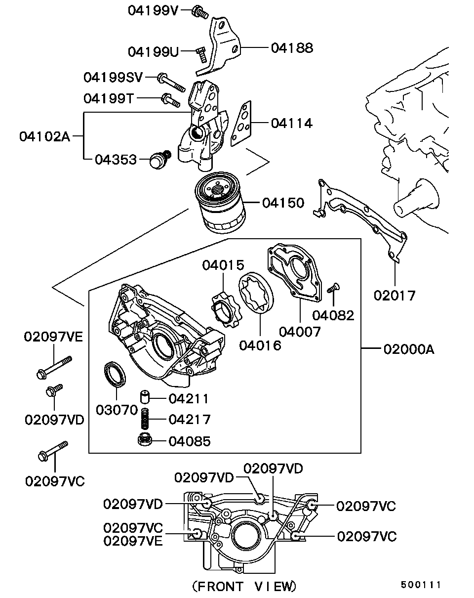 Mitsubishi MD12 0700 - Akselitiiviste, kampiakseli inparts.fi