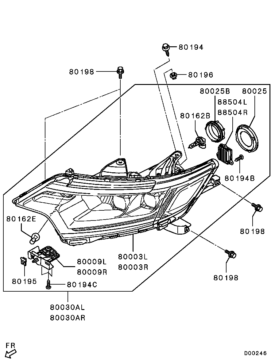 Mitsubishi MS820029 - Polttimo inparts.fi