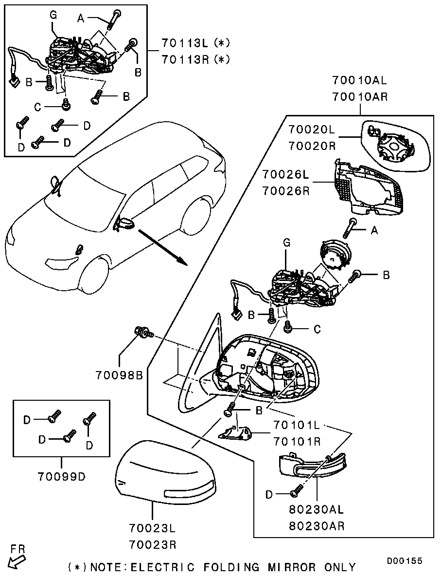 Mitsubishi 83 51A068 - Vilkkuvalo inparts.fi