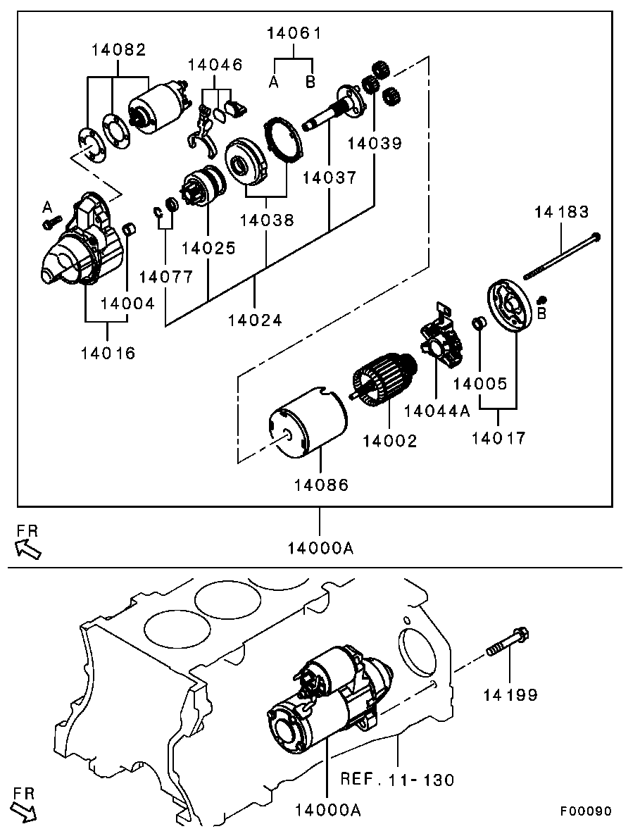 Mitsubishi MD632054 - Ankkuri, käynnistinmoottori inparts.fi