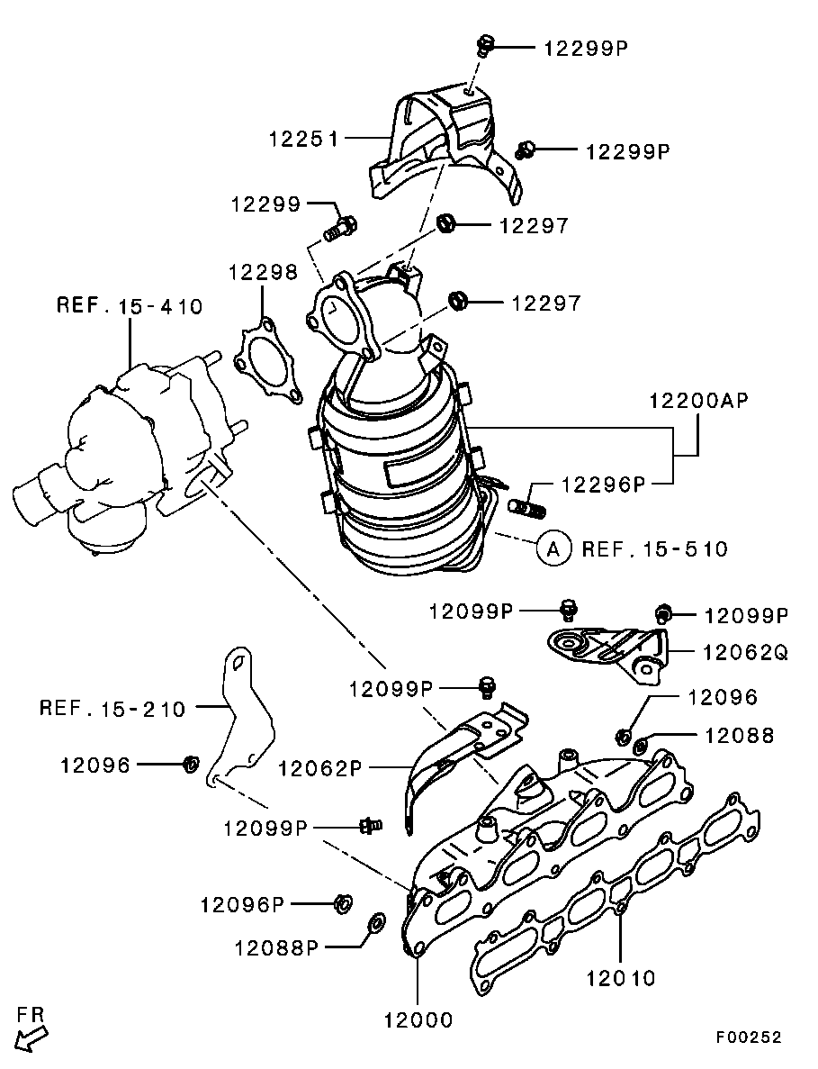 Mitsubishi 1555A051 - Tiiviste, pakosarja inparts.fi