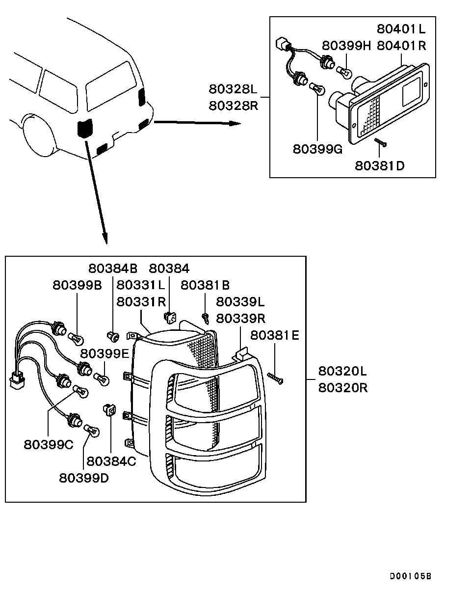 Mitsubishi MS 820044 - Polttimo inparts.fi