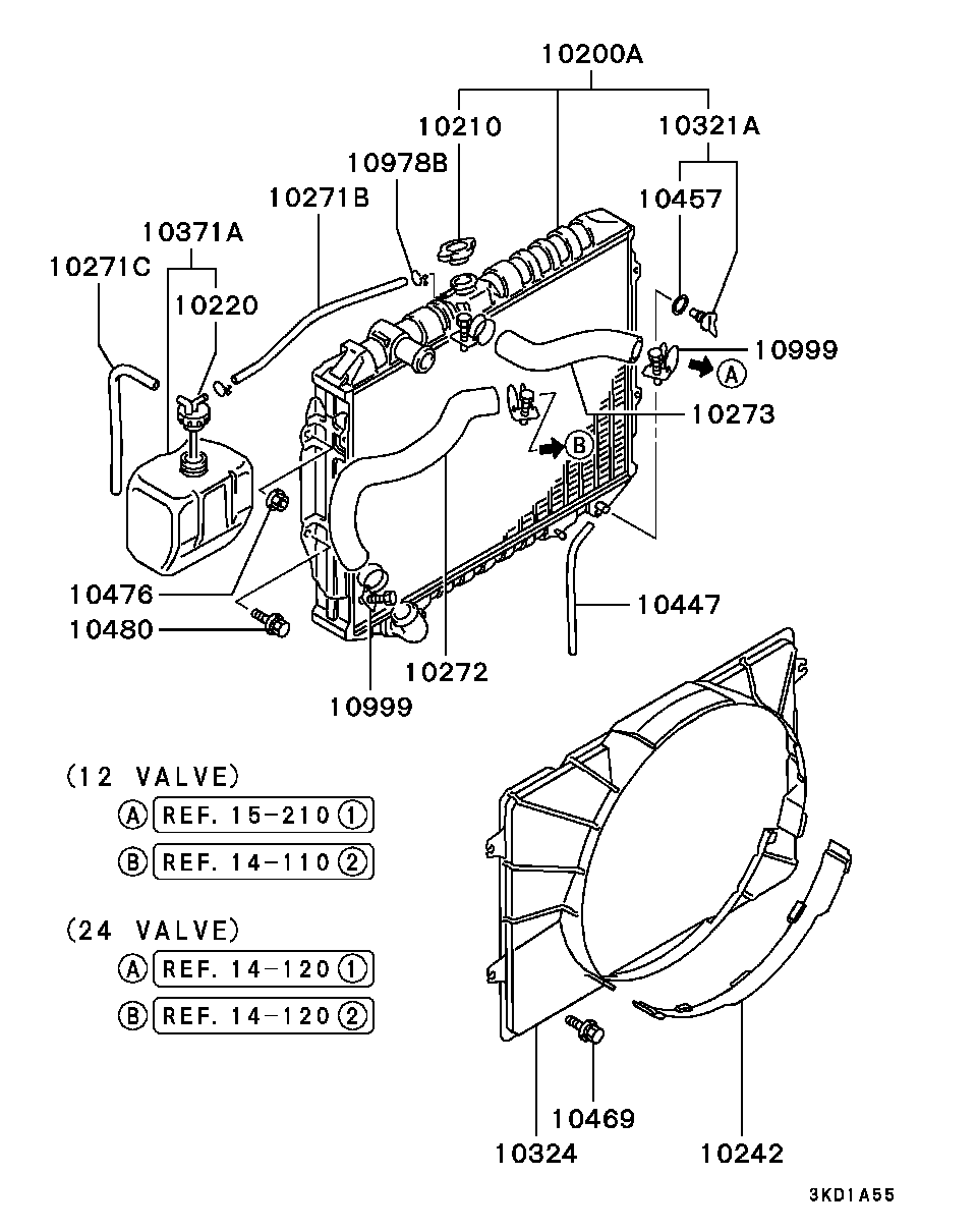 Chevrolet MB660735 - Korkki, jäähdytin inparts.fi