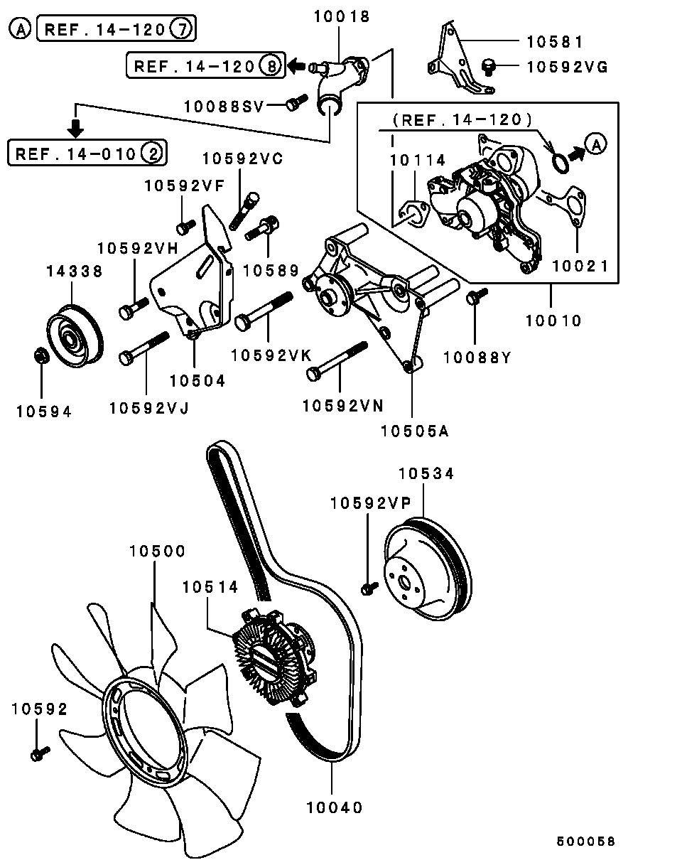 Mitsubishi MD316601 - Ohjainrulla, moniurahihna inparts.fi