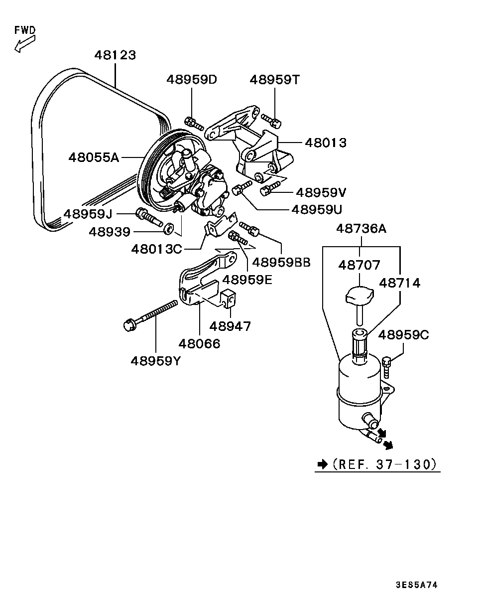 Mitsubishi MD344478 - Moniurahihna inparts.fi