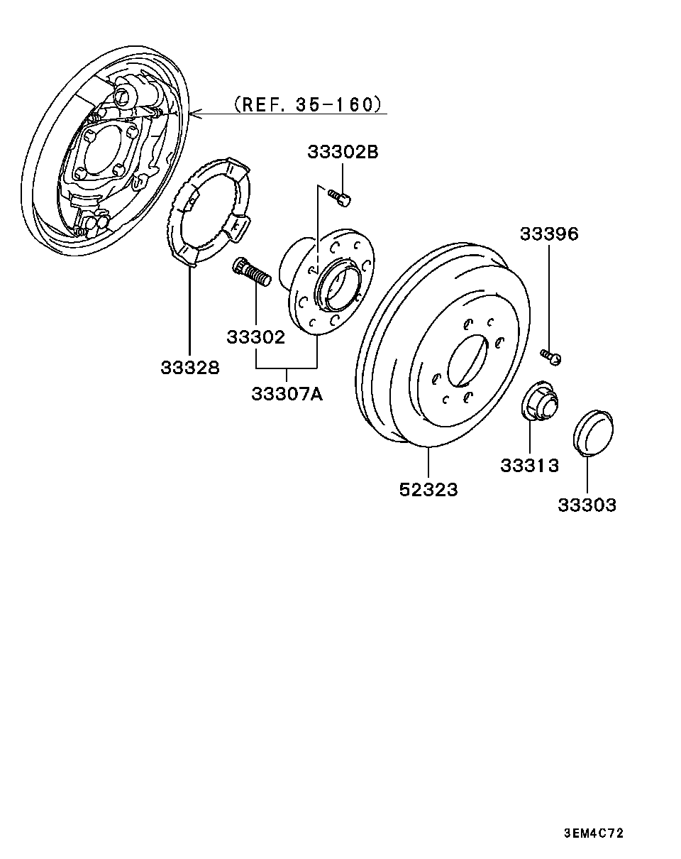 Mitsubishi MB584600 - Pyöränlaakerisarja inparts.fi