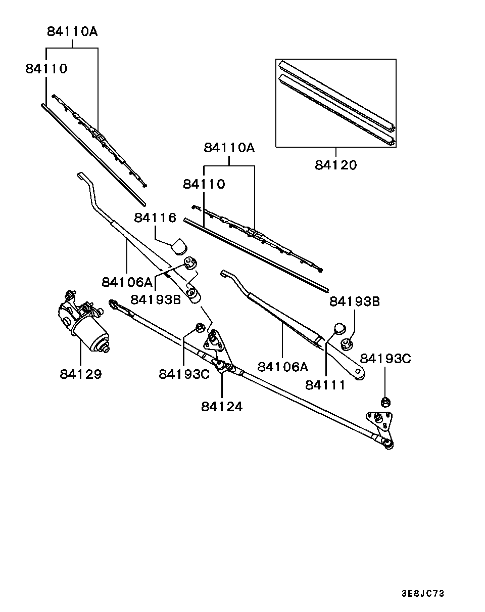 Mitsubishi MR245987 - Pyyhkijänsulka inparts.fi