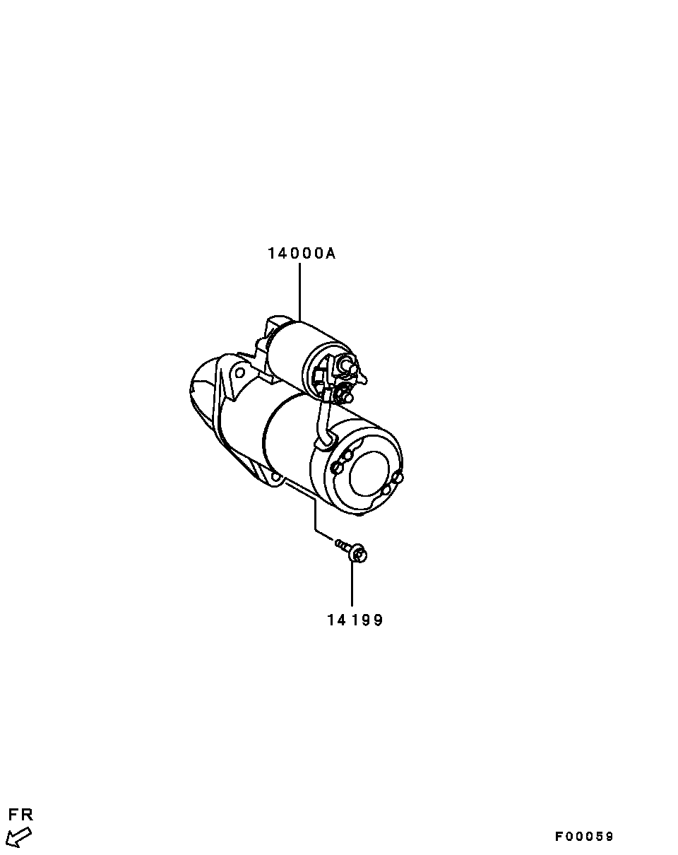 Mitsubishi MN960265 - Käynnistinmoottori inparts.fi