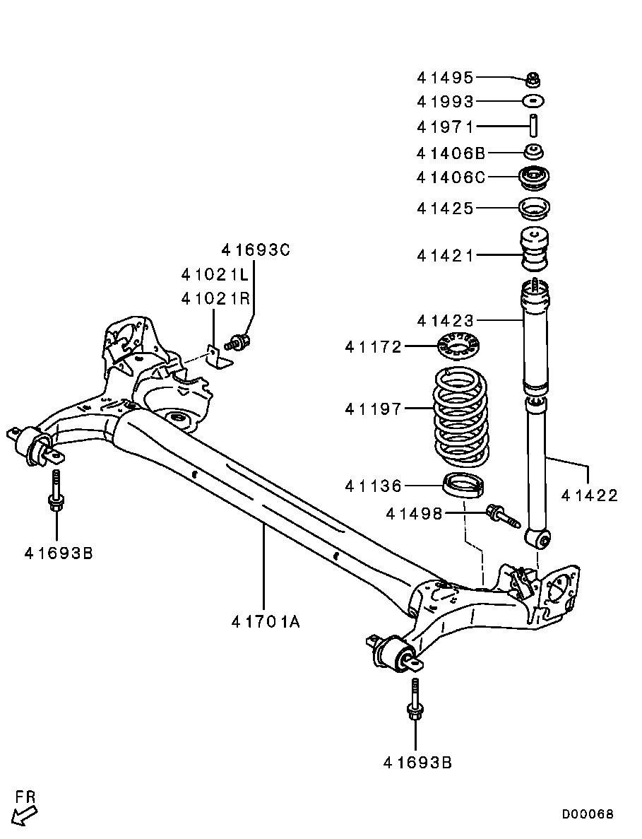 Mitsubishi MR594121 - Jousilautanen inparts.fi