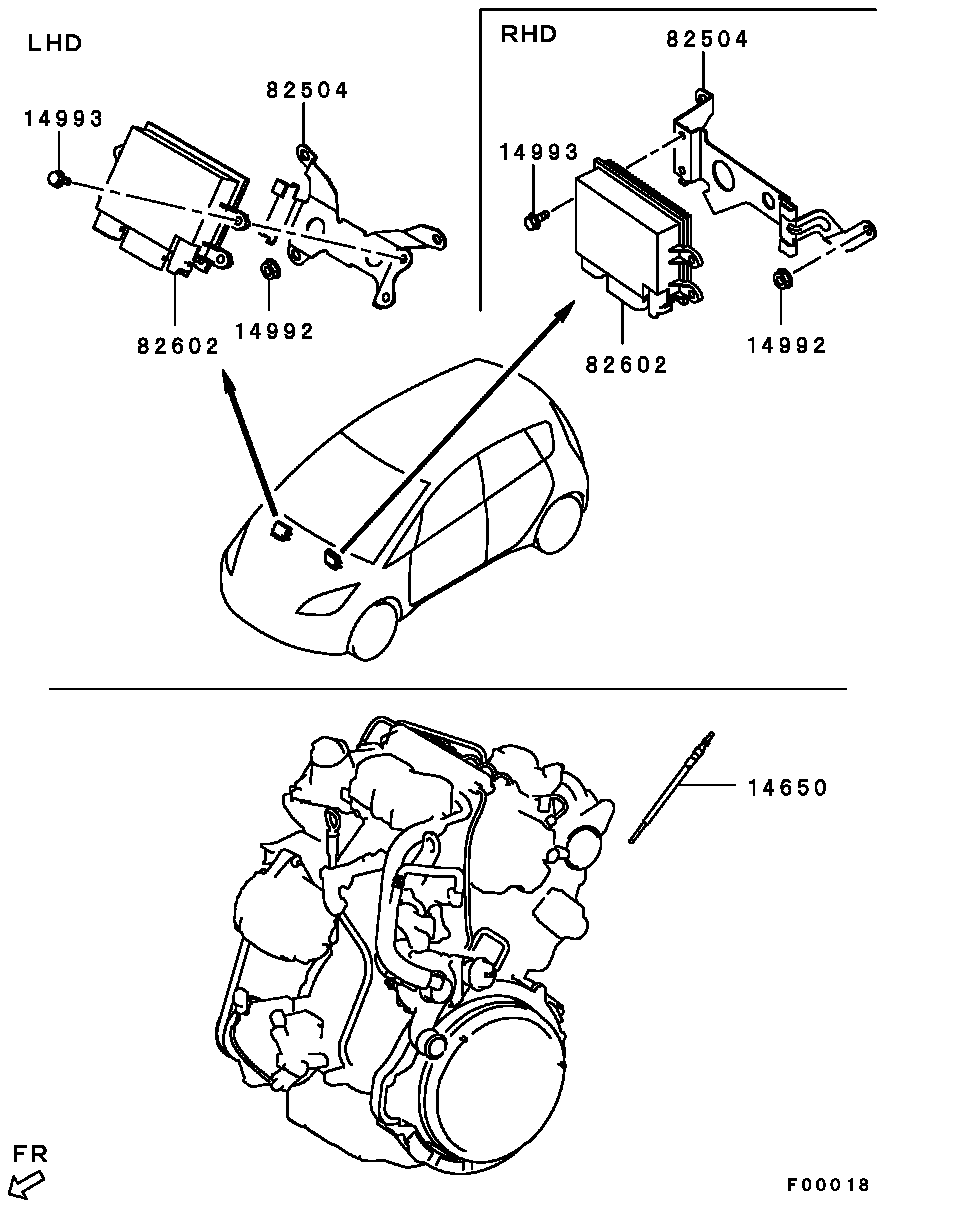 Mitsubishi MN960296 - Hehkutulppa inparts.fi