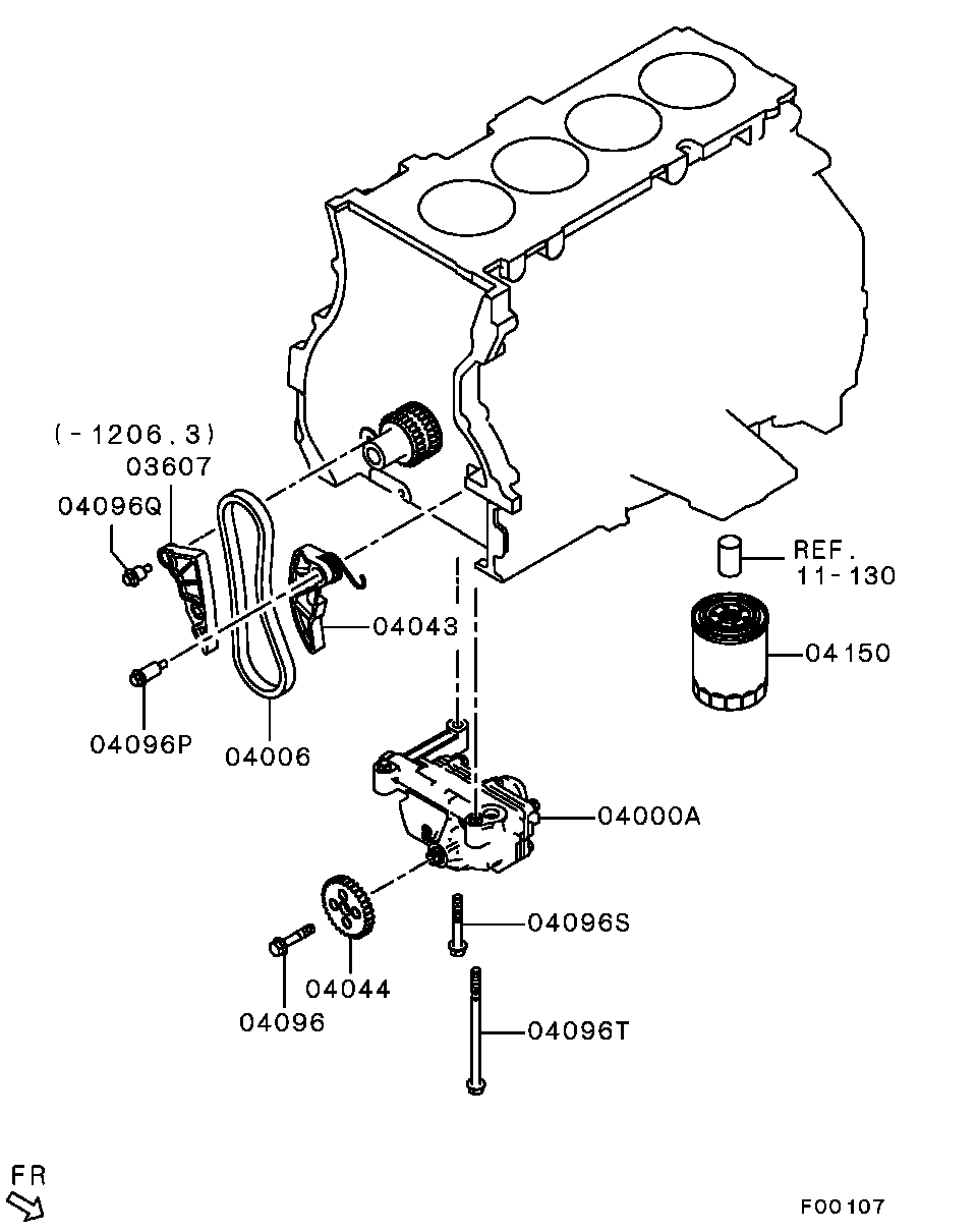 Mitsubishi MN 183897 - Jakoketjusarja inparts.fi