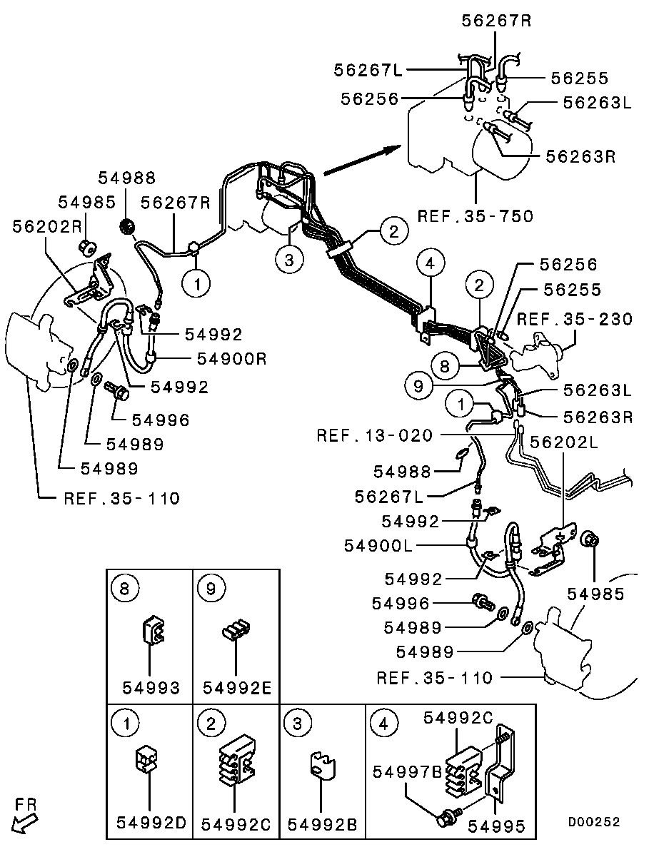 Mitsubishi 4650A530 - Jarruletku inparts.fi