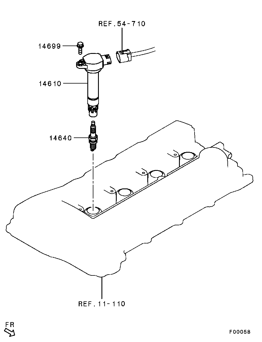 Mitsubishi 1822A069 - Sytytystulppa inparts.fi