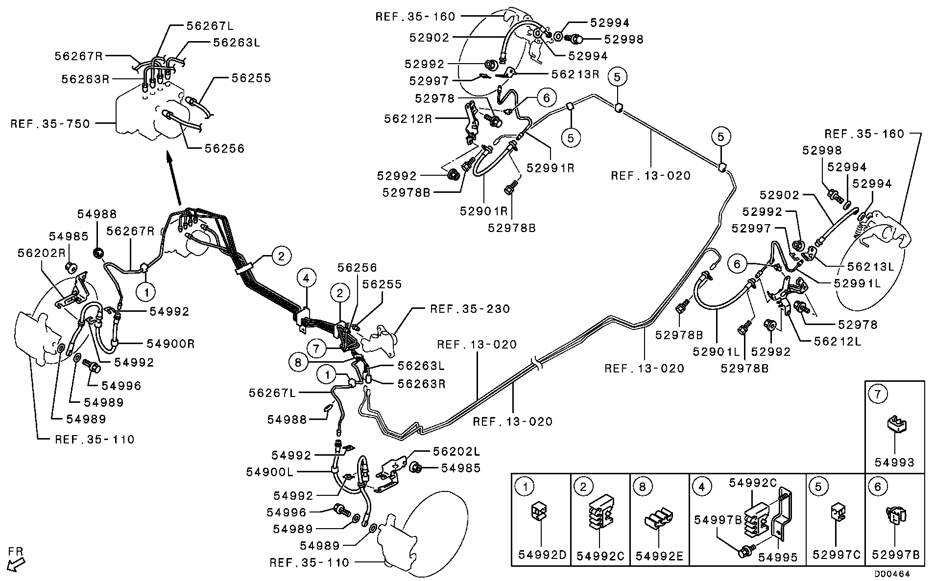 Mitsubishi 4650A645 - Jarruletku inparts.fi