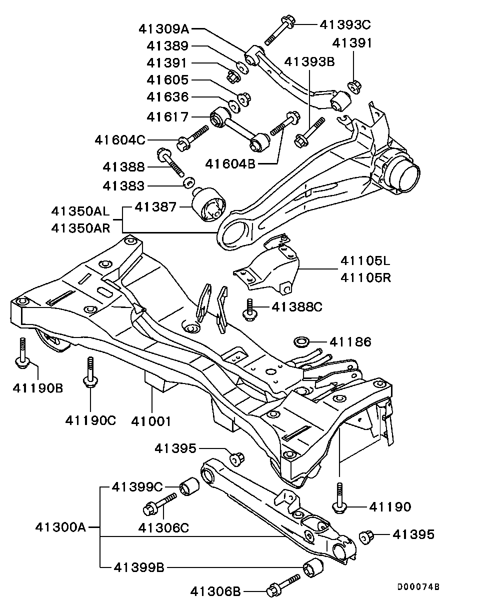 Mitsubishi MN100110 - Tukivarren hela inparts.fi