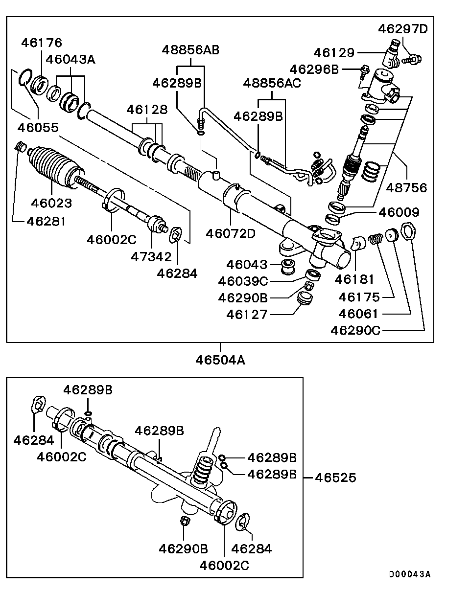 Mitsubishi MR403100 - Raidetangon pää, suora inparts.fi