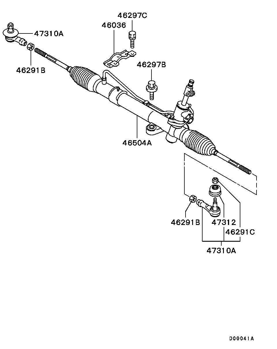 Mitsubishi 4422A002 - Raidetangon pää inparts.fi