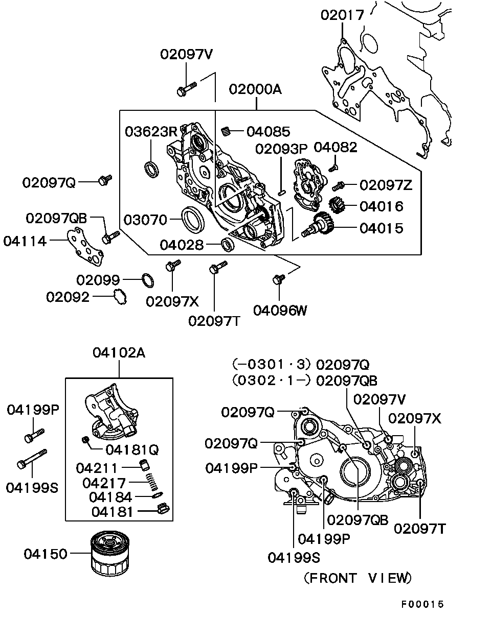 Mitsubishi MD36 5697 - Akselitiiviste, kampiakseli inparts.fi