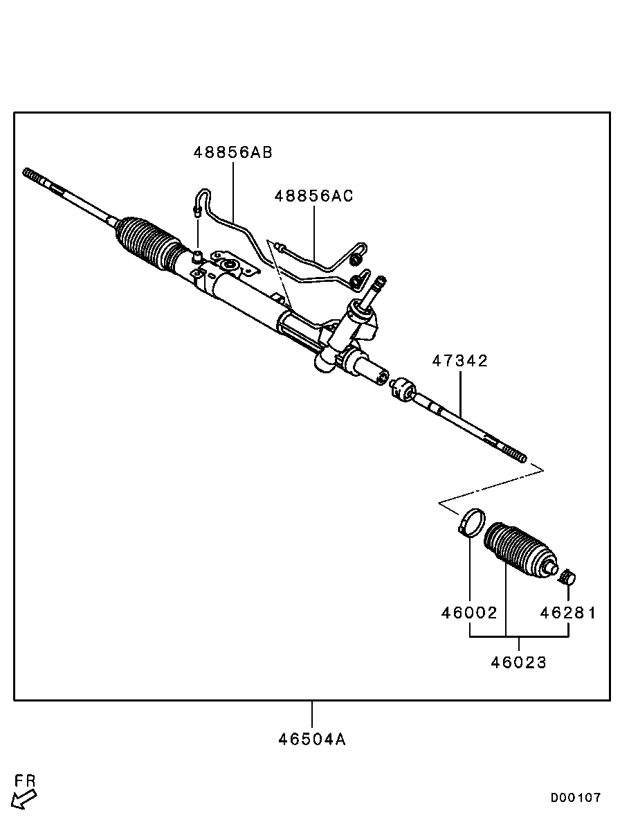 Mitsubishi 4410A125 - Paljekumisarja, ohjaus inparts.fi