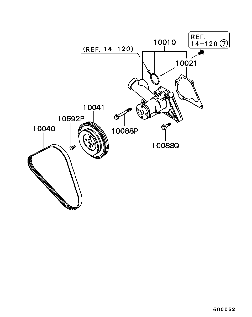 TOYOTA MD117356 - Moniurahihna inparts.fi