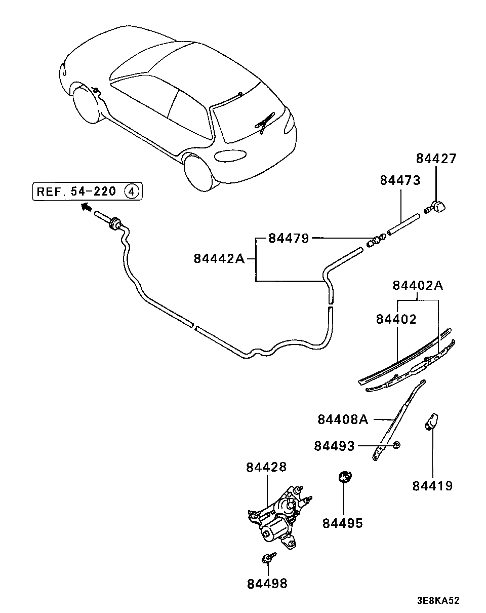 Mitsubishi MB821144 - Pyyhkijänsulka inparts.fi