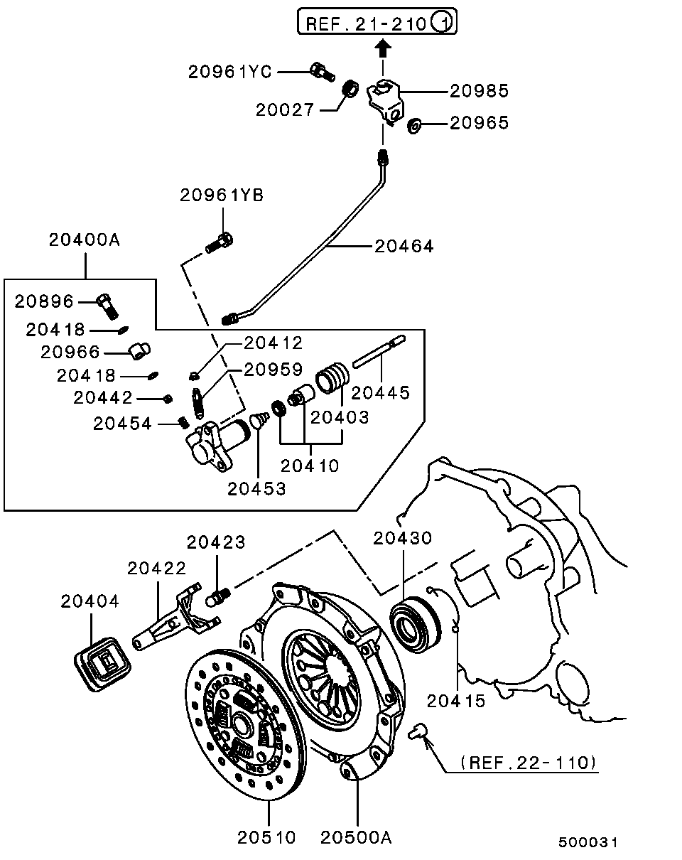 Proton MD742157 - Työsylinteri, kytkin inparts.fi