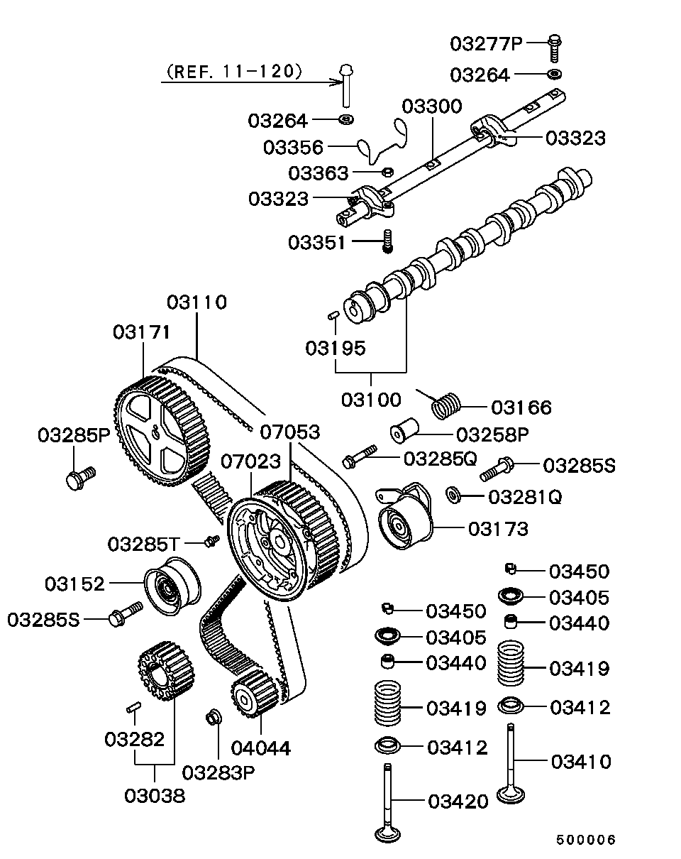 Mitsubishi MD012587 - Ohjainrulla, hammashihna inparts.fi