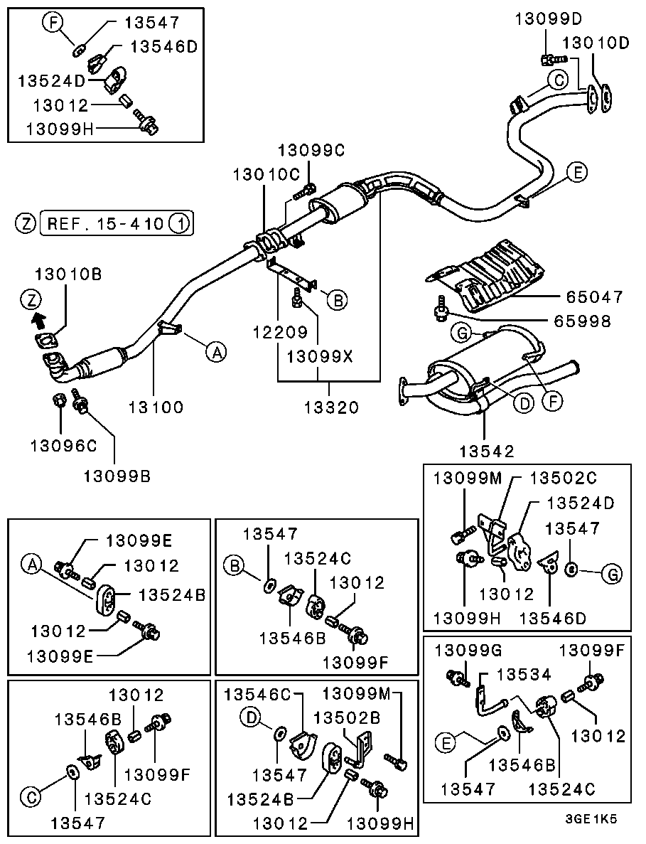 Mitsubishi MF241311 - Mutteri, pakosarja inparts.fi