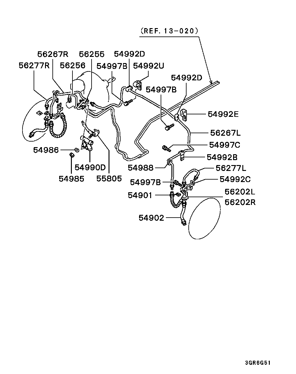 Mitsubishi MR129781 - Jarruletku inparts.fi