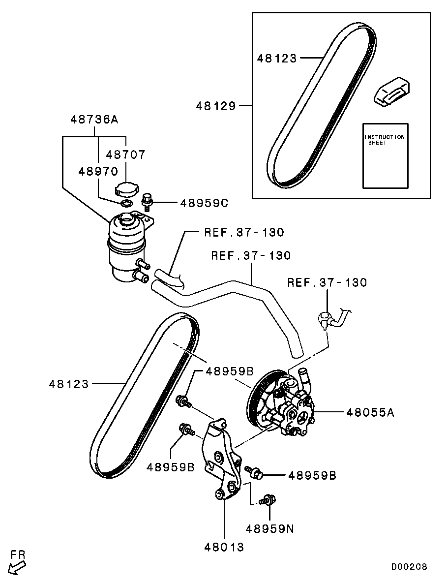 Mitsubishi 4451A112 - Moniurahihna inparts.fi