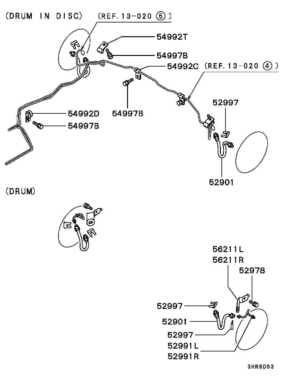 Mitsubishi MB857533 - Jarruletku inparts.fi