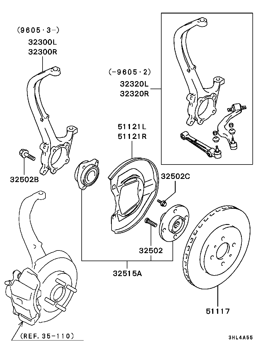 Mitsubishi MR128153 - Jarrulevy inparts.fi