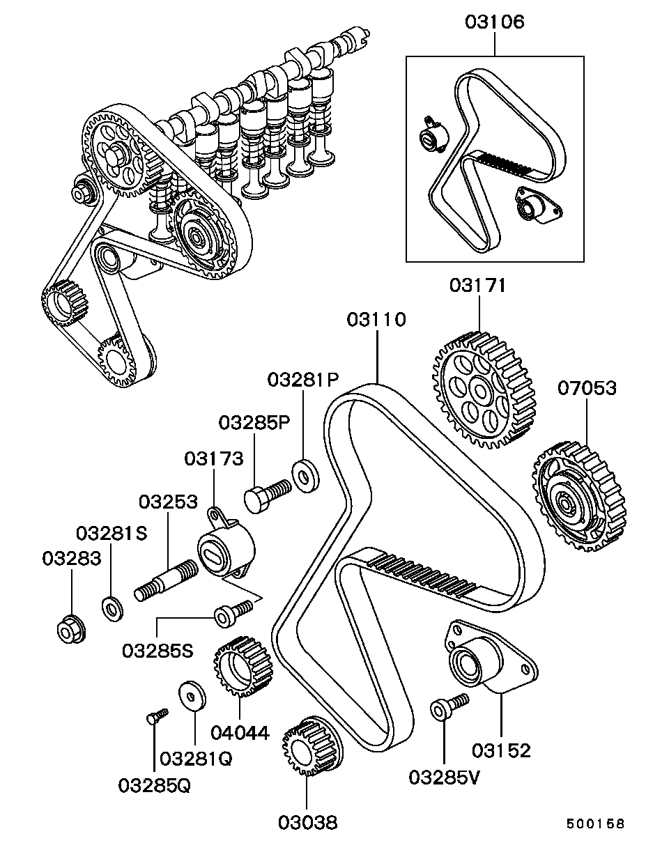 MAZDA M855992 - Ohjainrulla, hammashihna inparts.fi