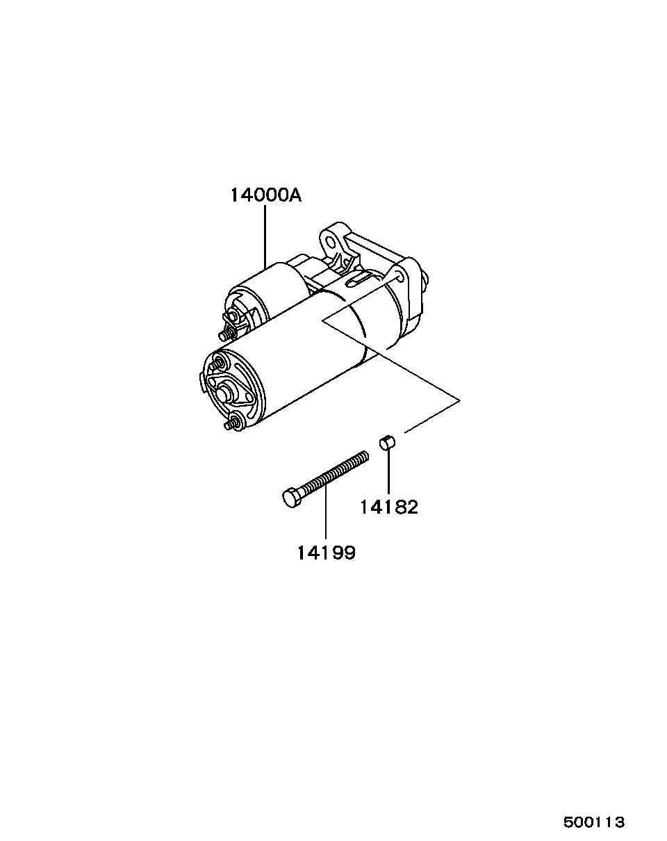 Mitsubishi MD 329260 - Käynnistinmoottori inparts.fi