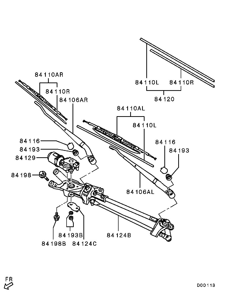 Mitsubishi 8250A114 - Pyyhkijänsulka inparts.fi