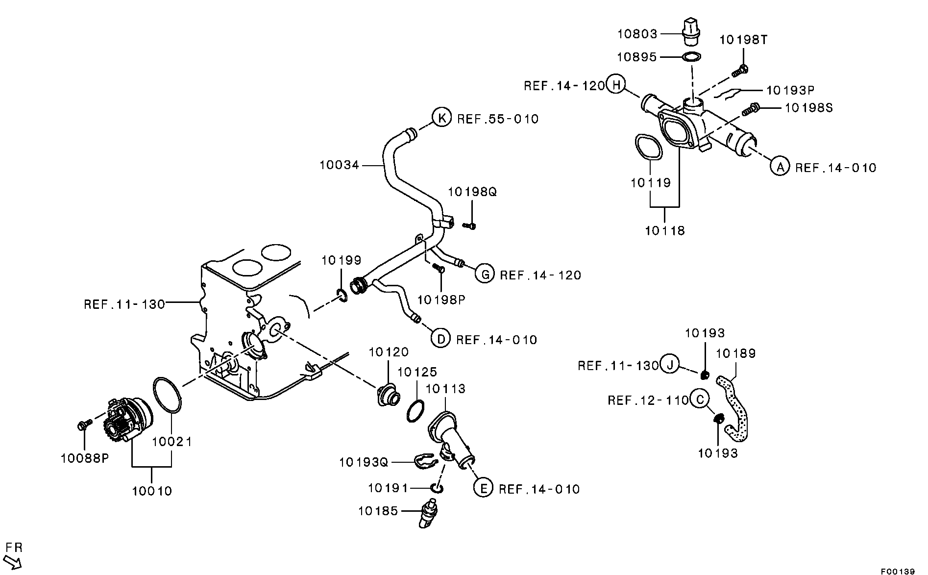 Mitsubishi MN-980138 - Tiiviste, termostaatti inparts.fi