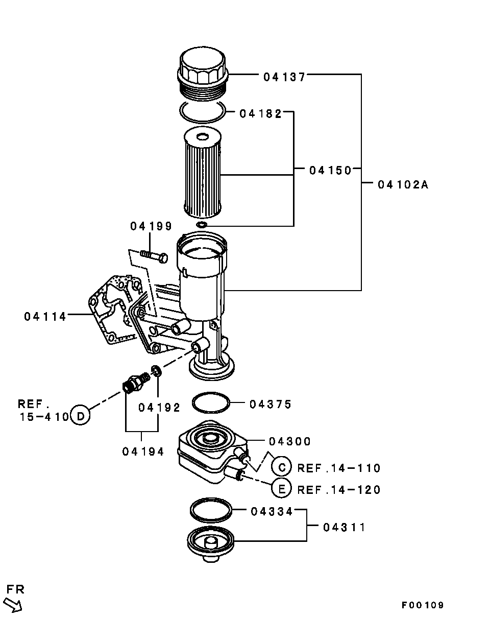 Mitsubishi MN980132 - Tiiviste, öljynjäähdytin inparts.fi