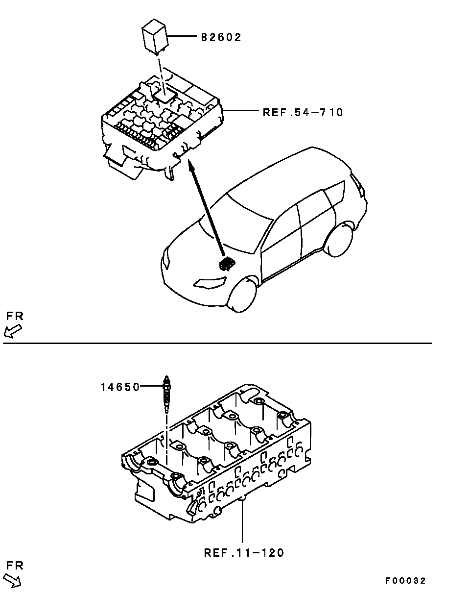 Mitsubishi MN 980234 - Hehkutulppa inparts.fi