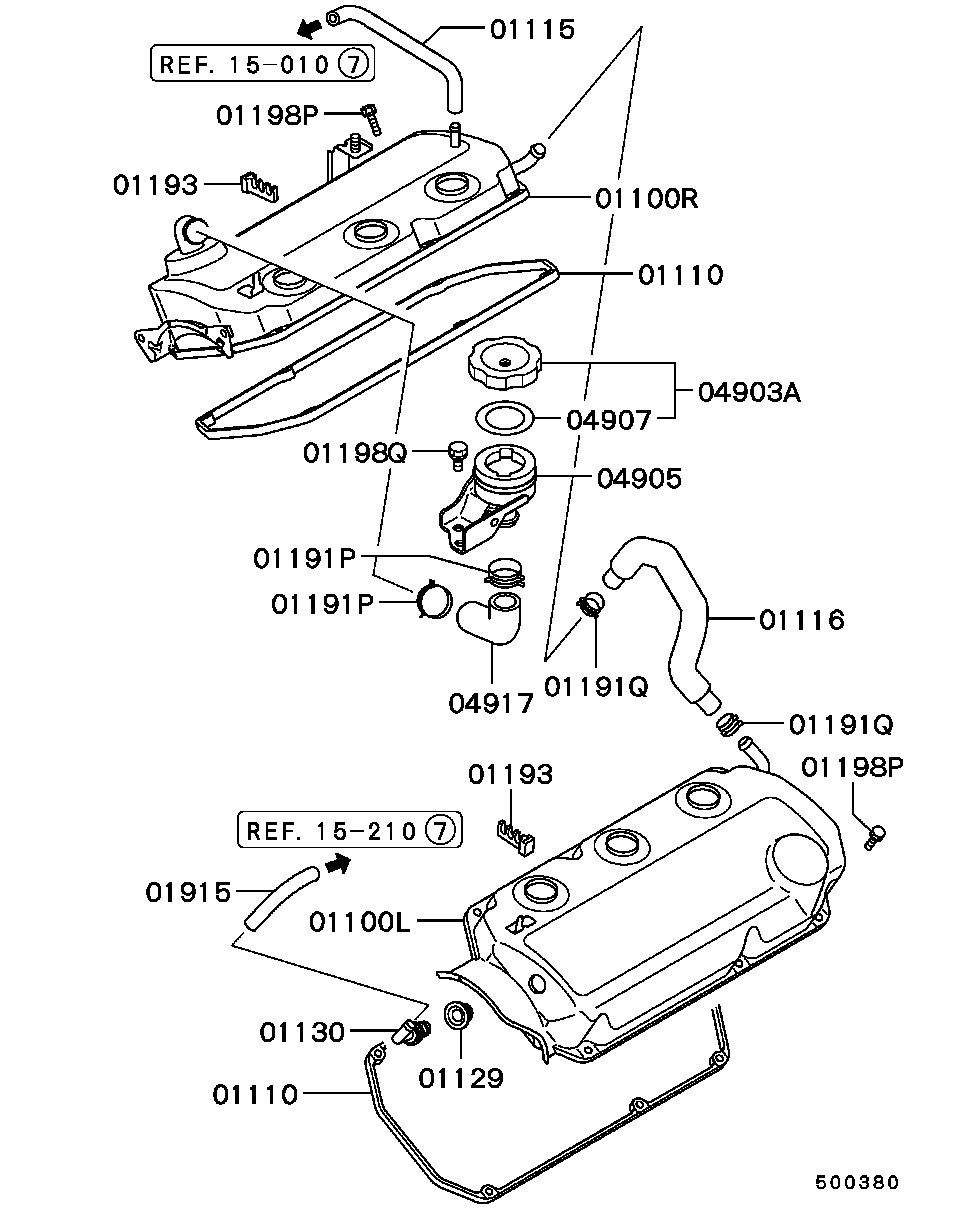 Chrysler MD30 3148 - Tiivistesarja, vent. koppa inparts.fi