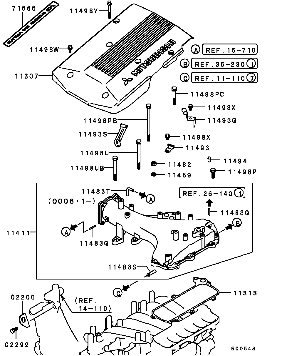 Mitsubishi MF241251 - Ruuvi, pakoputkisto inparts.fi