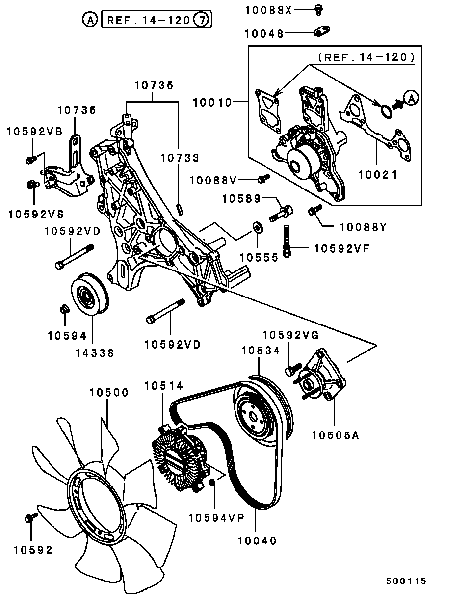 Hyundai MD335271 - CLUTCH,COOLING FAN inparts.fi