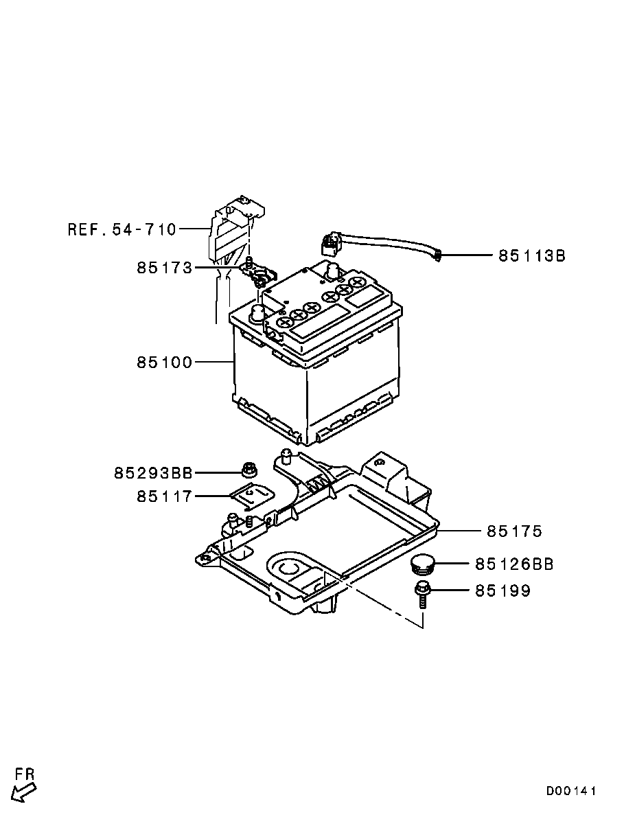 Mitsubishi MN148848 - Käynnistysakku inparts.fi