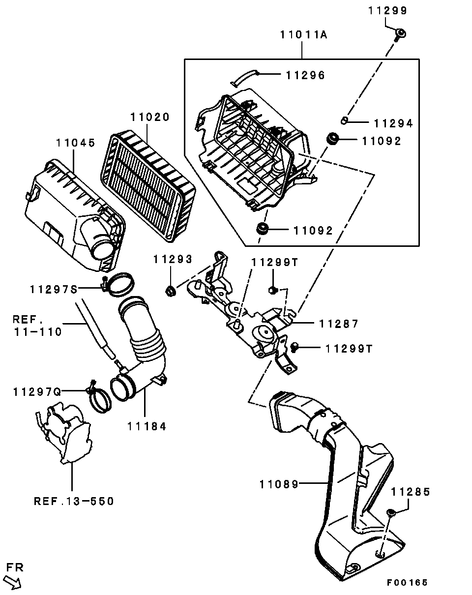 Mitsubishi 1500A023 - Ilmansuodatin inparts.fi