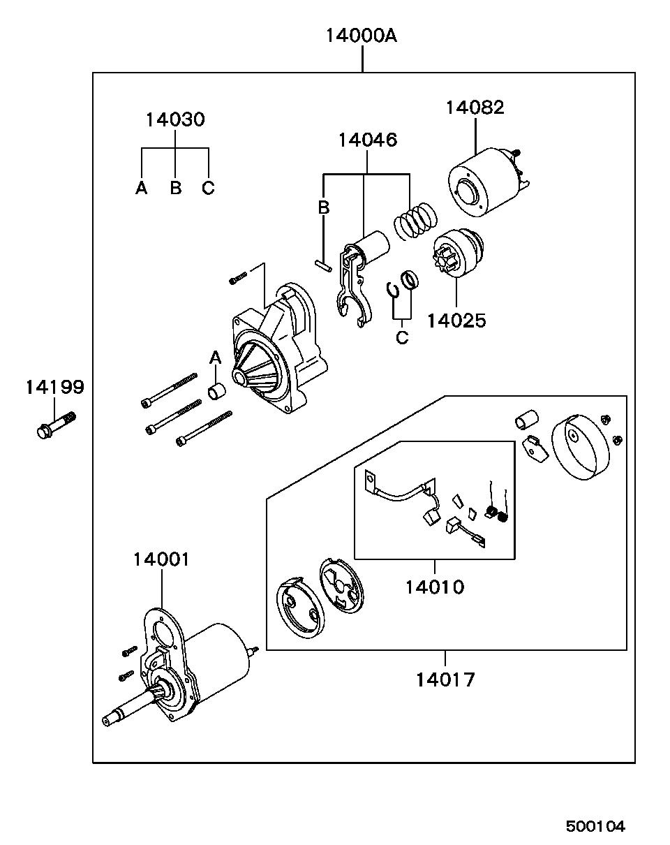 Volvo MD308088 - Käynnistinmoottori inparts.fi