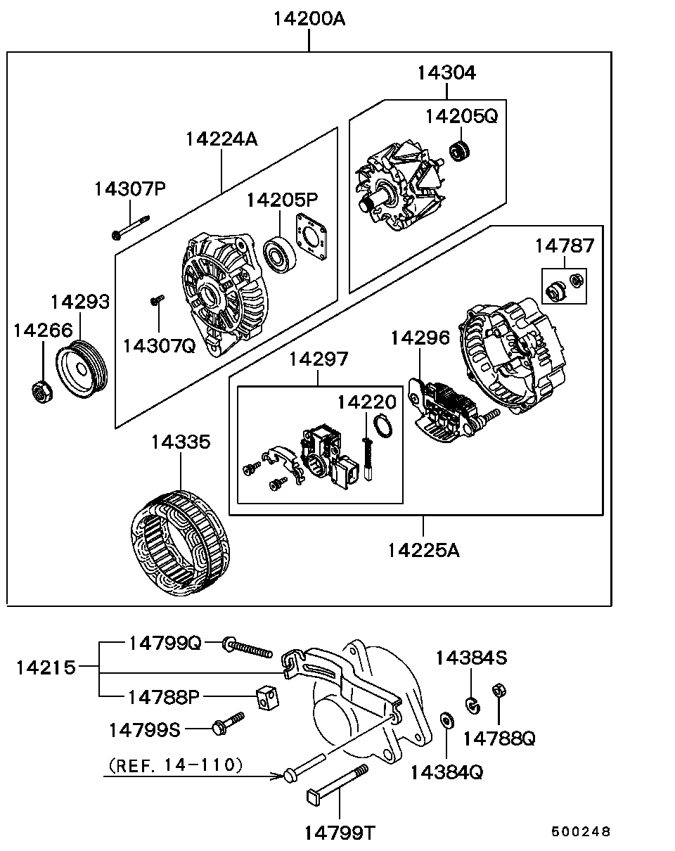 Mitsubishi MD619664 - REGULATOR,ALTERNATOR inparts.fi