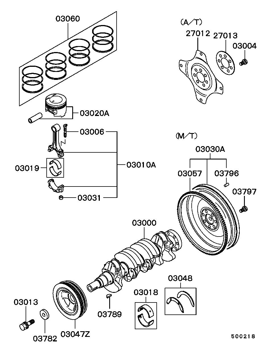 Mitsubishi MD315454 - Hihnapyörä, kampiakseli inparts.fi