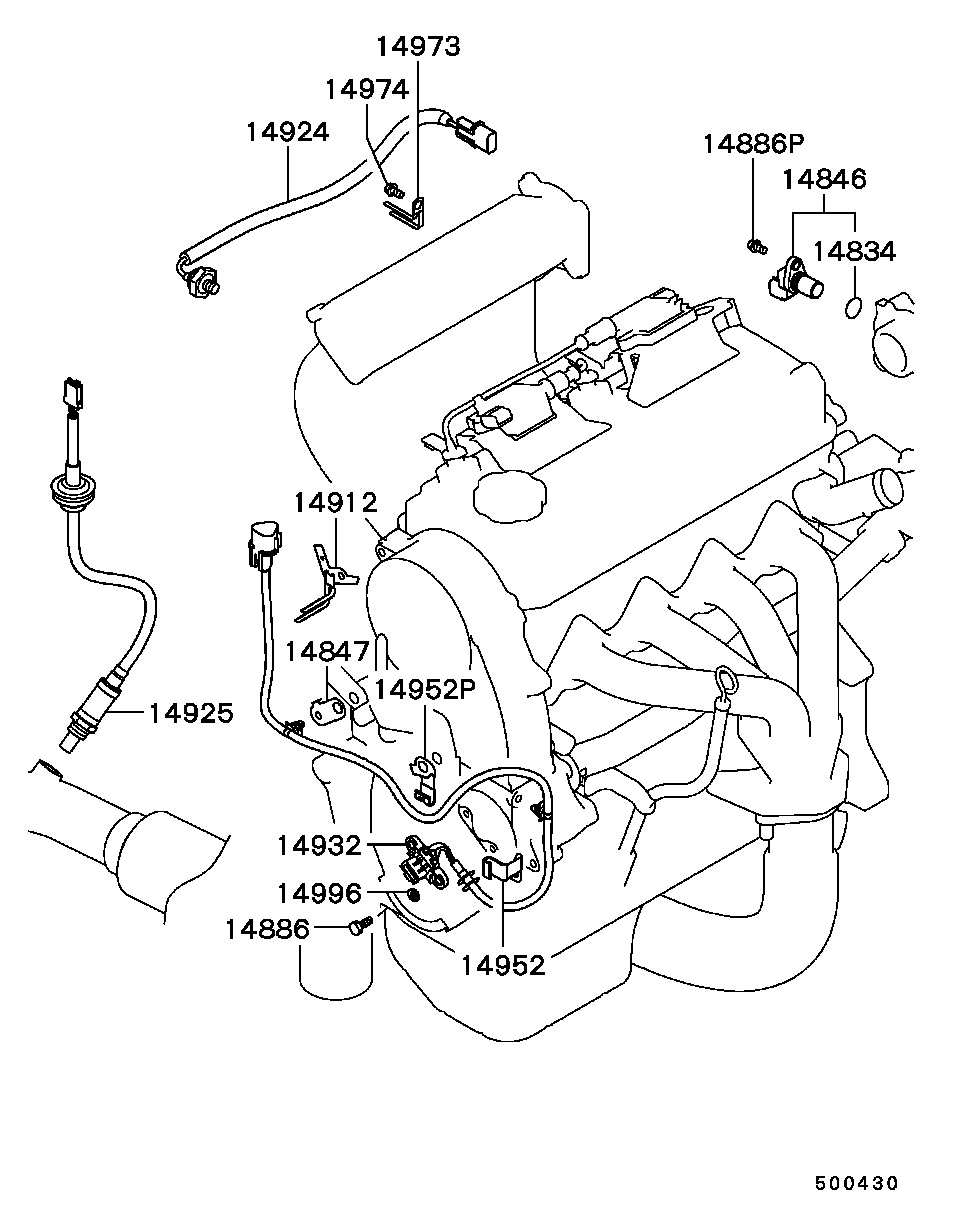 Mitsubishi MD327122 - Impulssianturi, kampiakseli inparts.fi