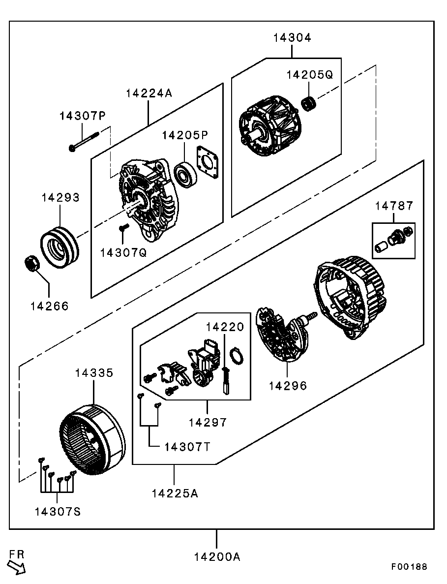 Mitsubishi 1800A214 - Laturi inparts.fi